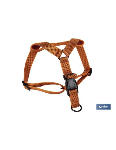 Arnes Para Perros Reflectante Naranja Modelo Reina 1,5 X 30-50 Cm