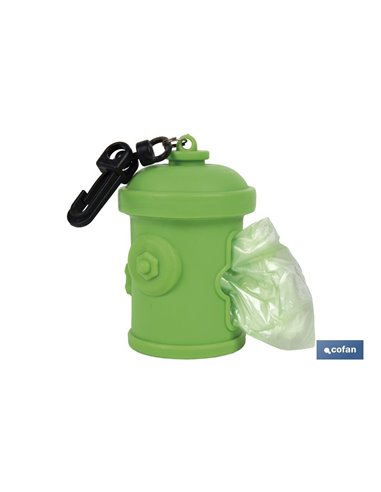 Dispensador De Bolsas Para Mascotas Verde Bruno 7,8x5 Cm