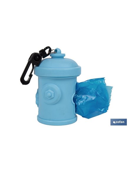 Dispensador De Bolsas Para Mascotas Azul Bruno 7,8x5cm