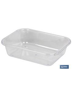 Bandeja 18.5x14.5x5.5cm Multiusos Transparente