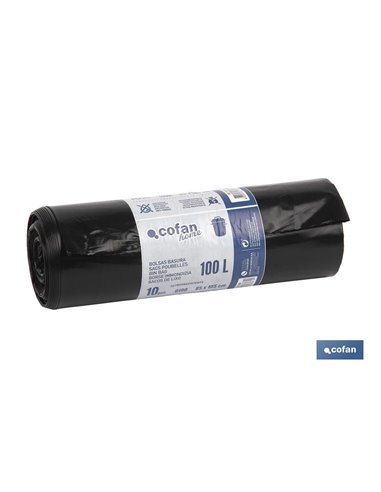Bolsa De Basura  85x105 Galga 190 Color Negro 10 Uds.