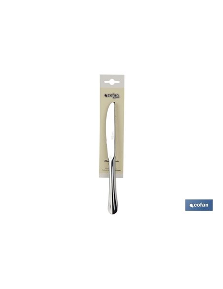Bl 2uds Cuchillo De Mesa Inox C-18/0 Modelo Bolonia 2 Mm