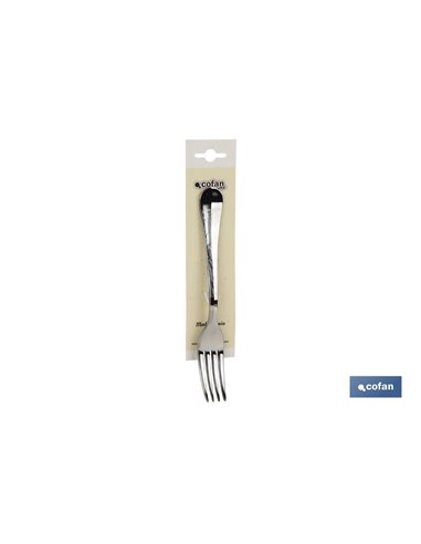 Bl 2uds Tenedor De Mesa Inox C-18/0 Modelo Bolonia 2 Mm