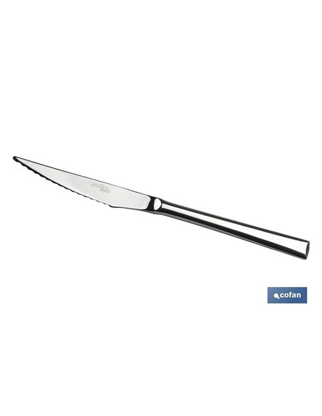 Bl 2uds Cuchillo De Carne Inox C-18/10 Modelo Bari 2,5 Mm