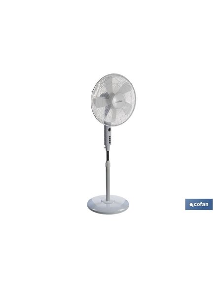 Ventilador 5 Palas Temporizador 55w Blanco