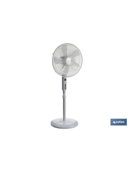 Ventilador 5 Palas Temporizador 55w Blanco