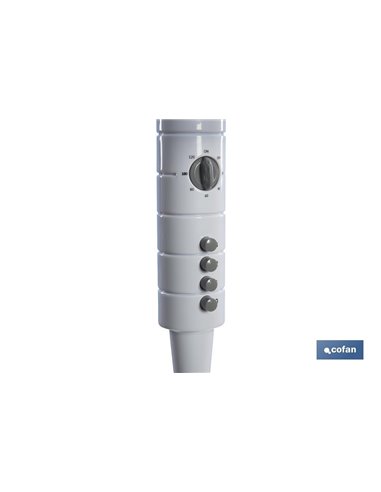 Ventilador 5 Palas Temporizador 55w Blanco
