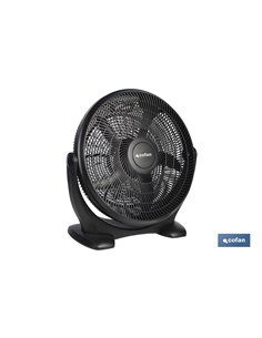 Ventilador De Suelo 5 Palas 3 Velocidades 90w Negro 2