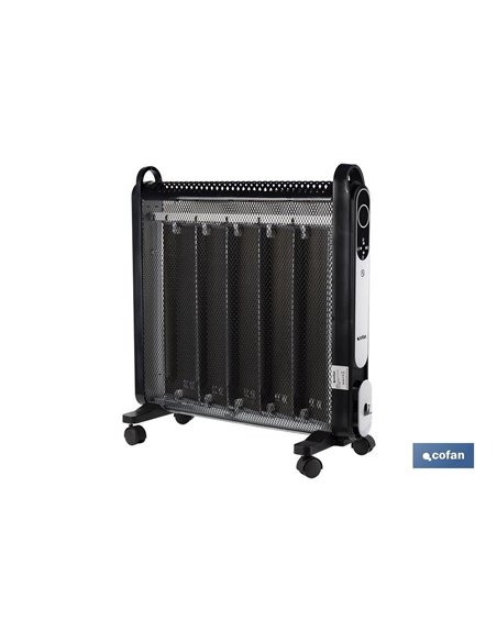 Radiador De Mica Blanco  Modelo Astana 2000w Temporizador-Mando