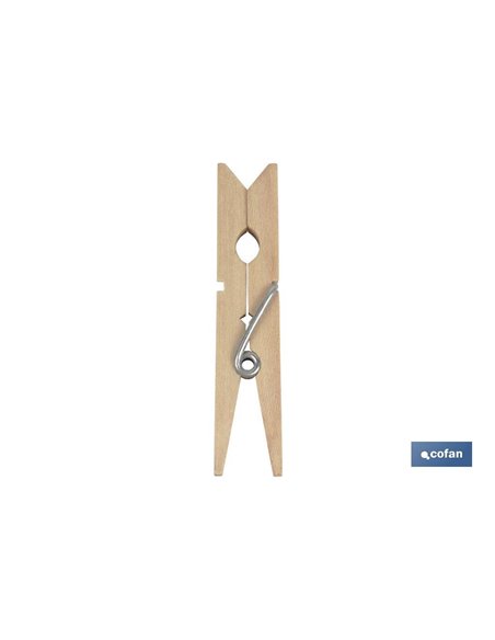 Pack 24 Uds Pinzas Madera Primera Calidad 7cm