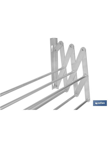 Tendedero Extensible Pared Aluminio Uyumi 4.8 M