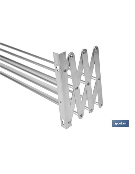 Tendedero Extensible Pared Aluminio Uyumi 4.8 M
