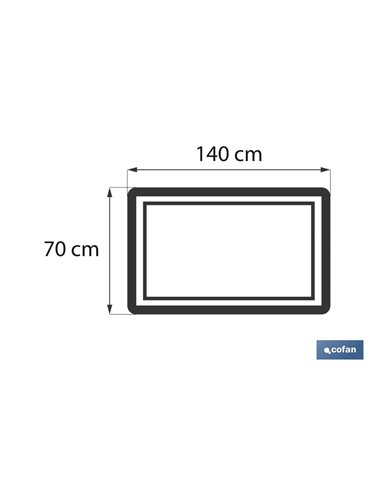 Toalla Ducha Blanca Gr580m2  Modelo Paloma 70x140cm