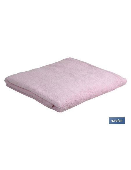 Toalla Baño Rosa Claro Gr.580/M2 Modelo  Flor 100x150cm