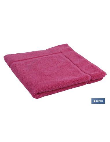 Alfombra Baño  Fucsia Gr.1000 Modelo Primavera 60x60cm