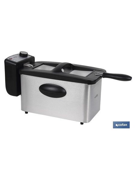 Freidora Electrica Acero Inoxidable 3l 2000w Modelo Riaza