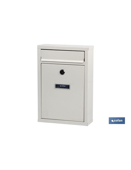 Buzón Correo Exterior Blanco Modelo Letter 320x215x85mm