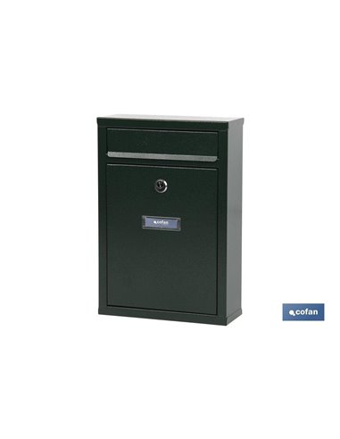 Buzón Correo Exterior Verde Modelo Letter 320x215x85mm