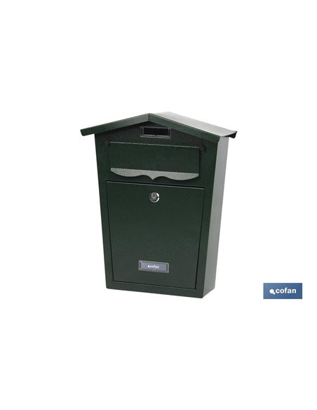 Buzón Correo Exterior Negro Modelo Garden 360x290x105mm