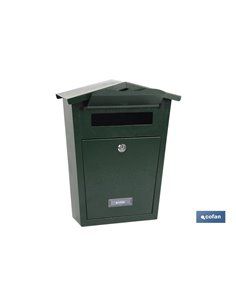 Buzón Correo Exterior Verde Modelo Garden 360x290x105mm 2