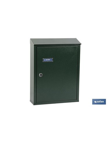 Buzón Correo Exterior Negro Modelo Post 385x290x100mm