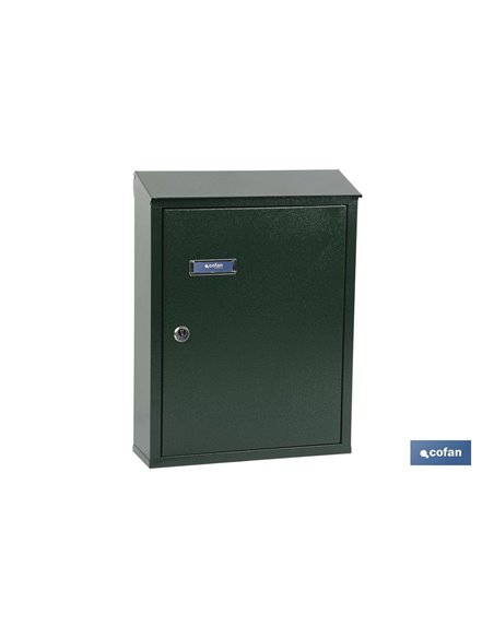 Buzón Correo Exterior Negro Modelo Post 385x290x100mm