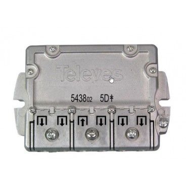 Distribuidor de antena mini 2 salidas Televes 543503