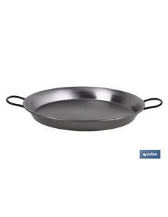 Paellera Acero Pulida Inducción Ø36cm