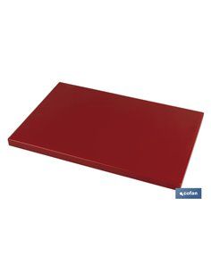 Tábua de Corte Vermelha 50x30x1,5cm Modelo Bresa 2