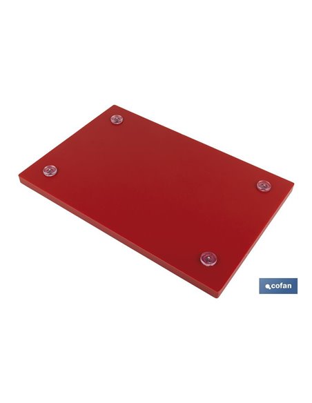 Tabla Corte  Rojo 50x30x1.5cm Modelo Bresa