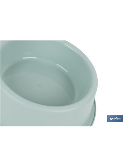 Comedero Redondo  Modelo Bimba Verde Agua 24.5x7.5cm