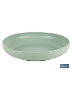 Plato Verde Agua 20cm Modelo Nara 850ml (Venta Unitaria)