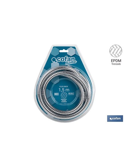 Flexo Ducha Inoxidable Extensible 1,5m