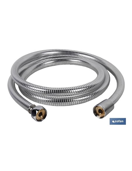 Flexo Ducha Pvc Plata/Latón 1,5m