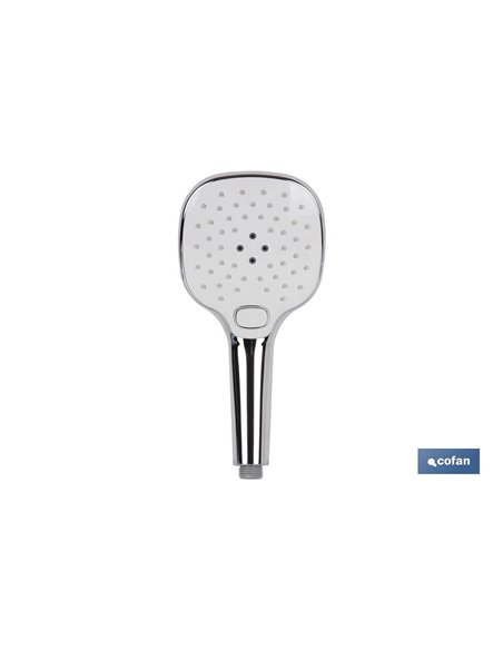Mango Ducha Cromado/Blanco Con 3 Funciones