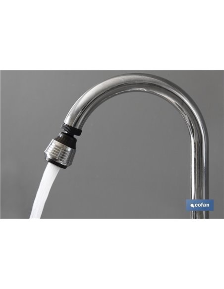 Grifo Borboteador 2 Func.Con Filtro Aireador Ahorro Agua Ø38mm