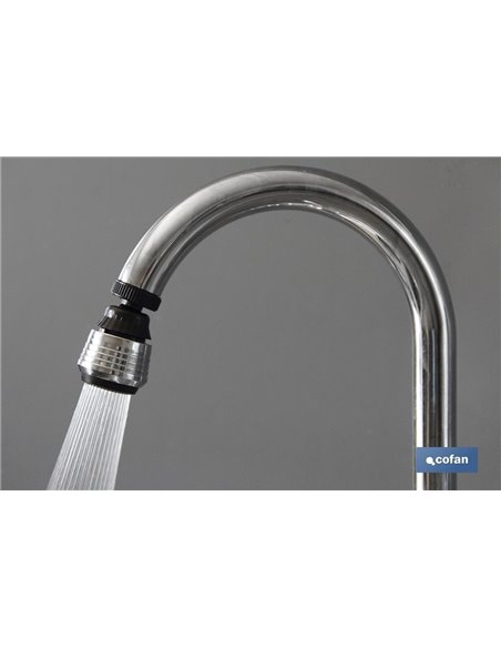 Grifo Borboteador 2 Func.Con Filtro Aireador Ahorro Agua Ø38mm