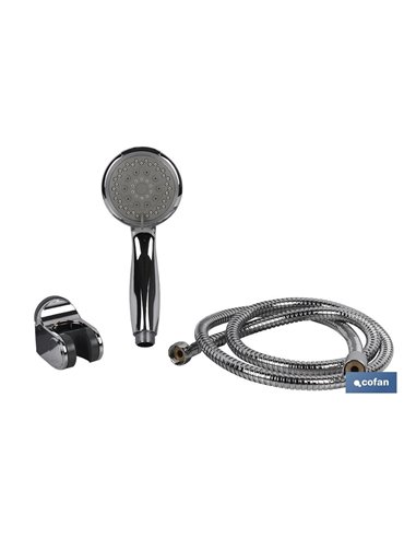Kit chuveiro 5 funções (alça+flex+gancho)