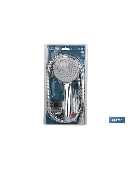 Kit de chuveiro com 1 função (alça+flex+gancho)