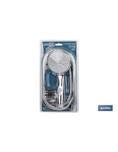 Kit chuveiro 5 funções (alça+flex+gancho) 2