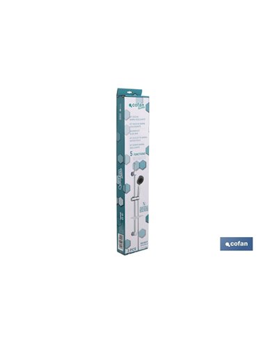 Kit Ducha Barra Deslizante 3 Pcs 5 Funciones