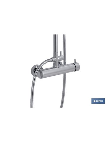 Columna Ducha Con Grifo Monomando 1.40 Modelo Iguazú