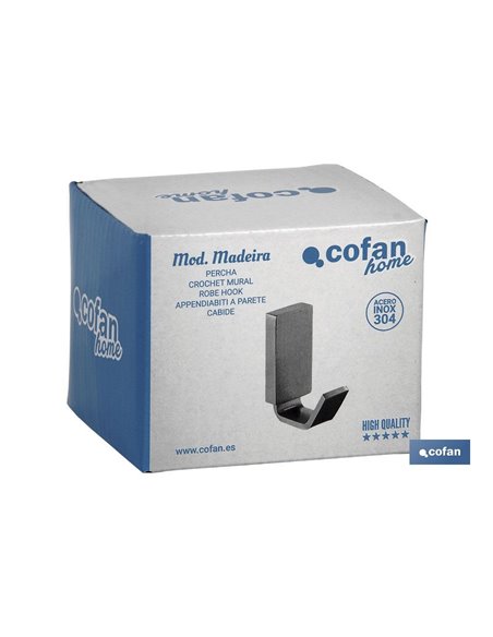 Percha Modelo Madeira Inox 304 Satin