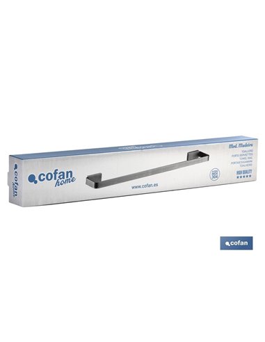 Toallero 45cm Modelo Madeira Inox 304 Satin
