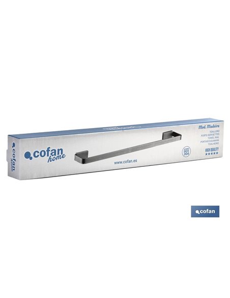 Toallero 45cm Modelo Madeira Inox 304 Satin