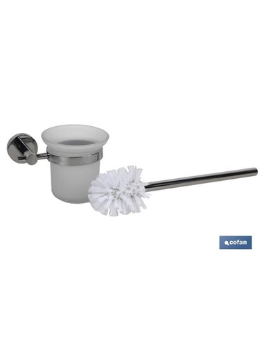 Escobillero Inodoro Modelo Lagoa Inox 304 Brillo