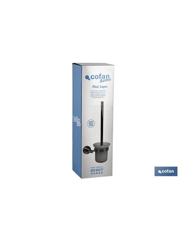 Escobillero Inodoro Modelo Lagoa Inox 304 Brillo