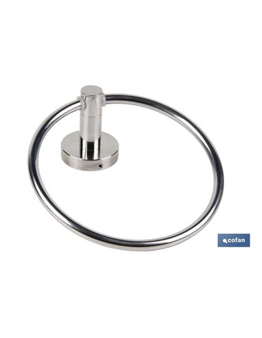 Toallero Circular Modelo Lagoa Inox 304  Brillo