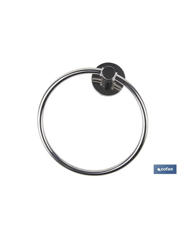 Toallero Circular Modelo Lagoa Inox 304  Brillo