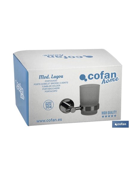 Portavaso Modelo Lagoa Inox 304  Brillo